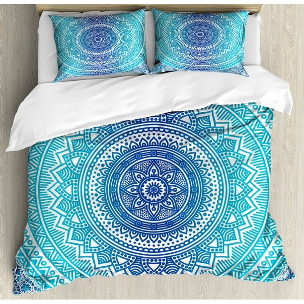 Ombre Elements Digital Image in Pixels Geometric Futuristic Design 36 X 20 Turquoise Blue Decorative Standard King Size Printed Pillowcase Ambesonne Blue Pillow Sham 
